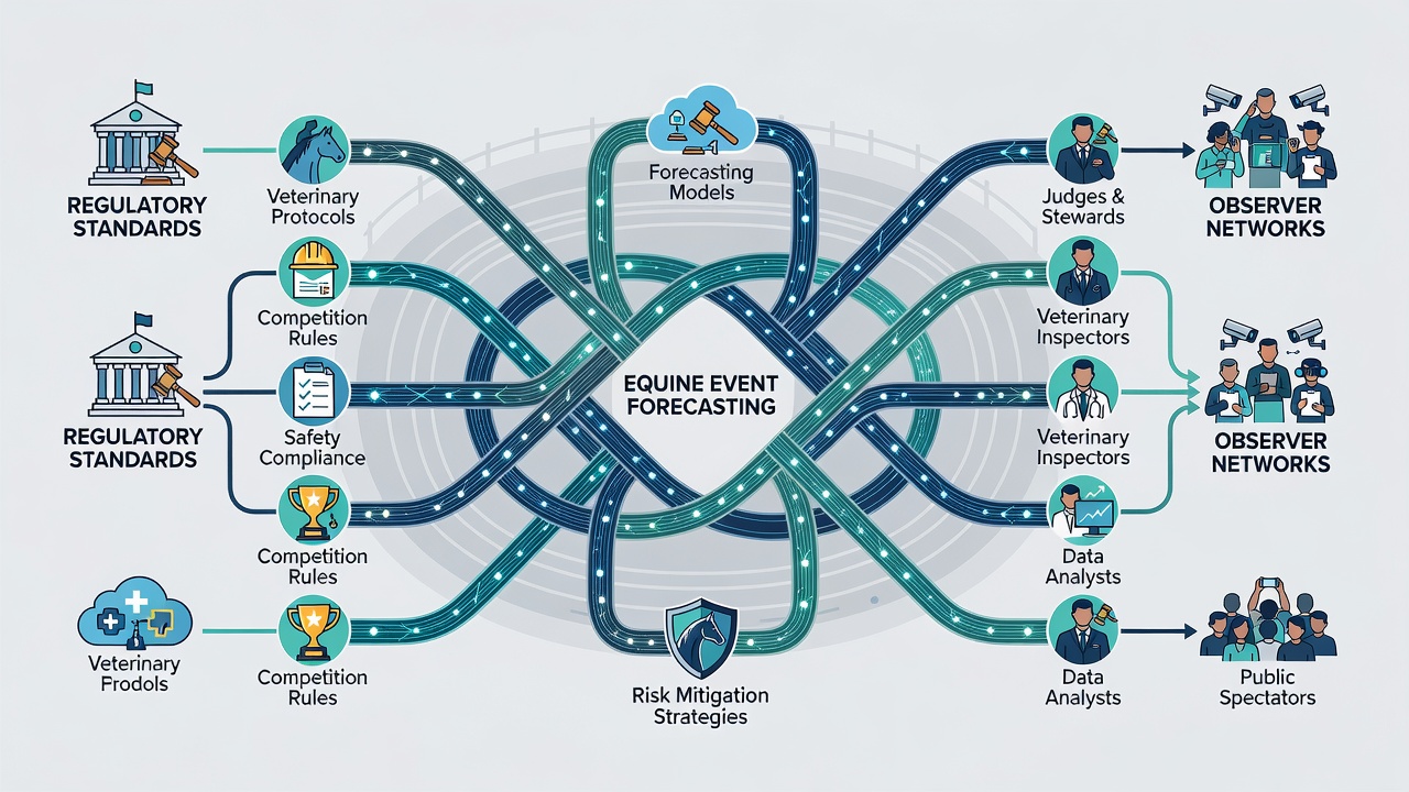 Flow chart depicting observer data moving through regulatory compliance checkpoints into forecasting systems